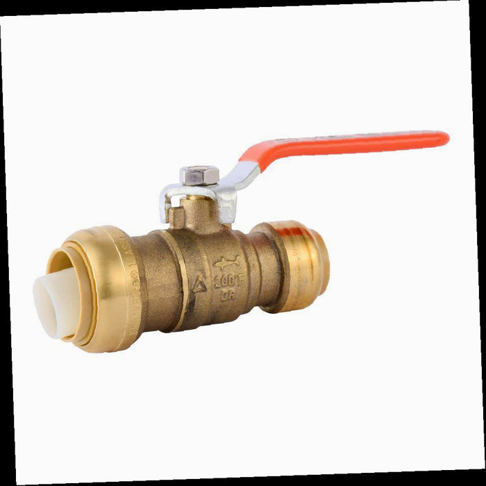 Ball Valve 1 in. x 3/4 in. Reducing Brass Push-to-Connect