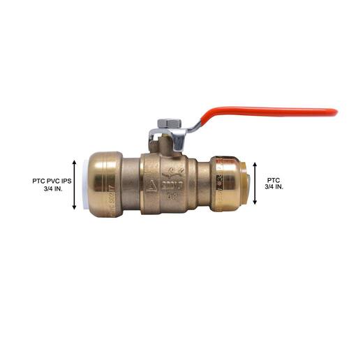 Brass Ball 3/4 in. PTC PSI-200