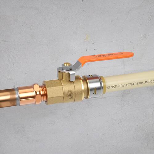 Ball Valve Brass Push-to-Connect x FIP 3/4 in.