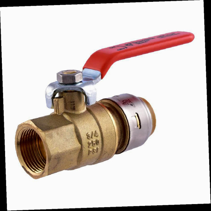 Ball Valve Brass Push-to-Connect x FIP 3/4 in.