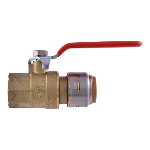 Ball Valve Brass Push-to-Connect x FIP 3/4 in.