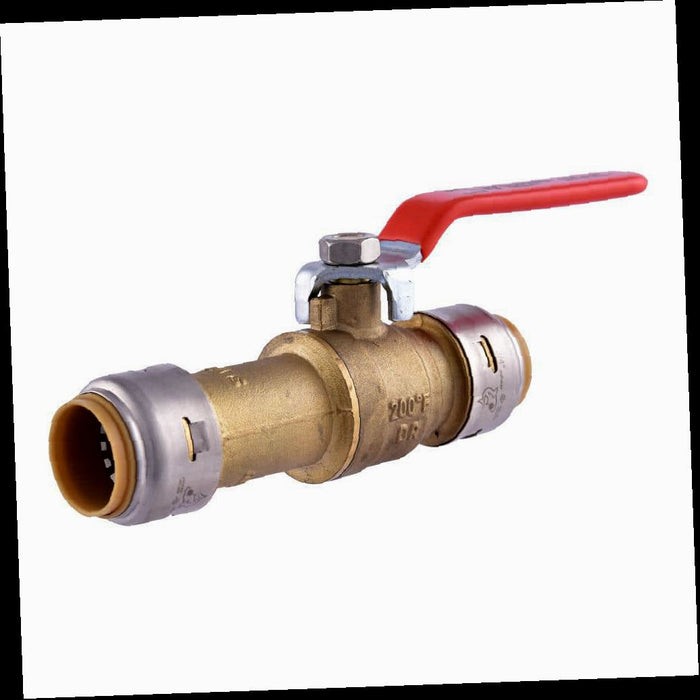 Ball Valve Brass Push-to-Connect Slip 3/4 in. 1pc.