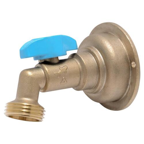 Hose Bibb Brass Quarter-Turn with Push-to-Connect MHT 3/4 in.