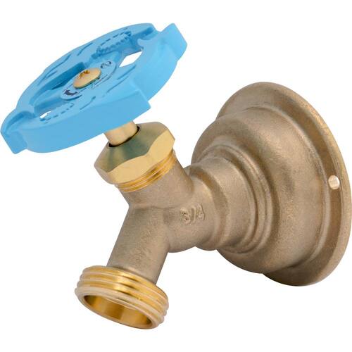 Hose Bibb Push-to-Connect 3/4 in. x Multi-Turn Brass No Kink with MHT