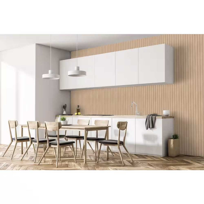 Siding Panel 1/2 in. x 7 in. x 8 ft. Louvered MDF Decorative Wood 6