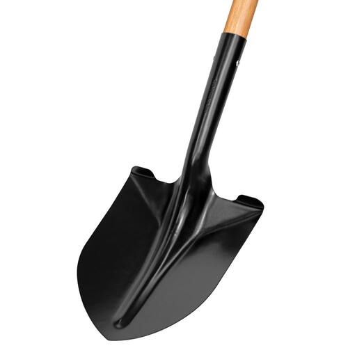 Digging Shovel Wood Handle L 43.3 in. Carbon Steel