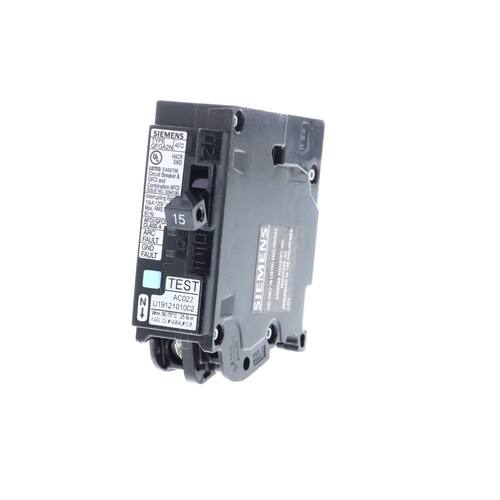 Circuit Breaker 15 Amp 1-Pole Circuit Dual Function (CAFCI/GFCI) Plug-On Neutral