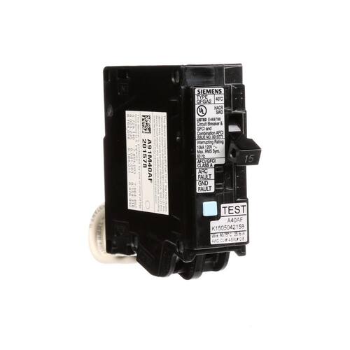 Circuit Breaker 15-Amp Function-Circuit AFCI/GFCI Dual