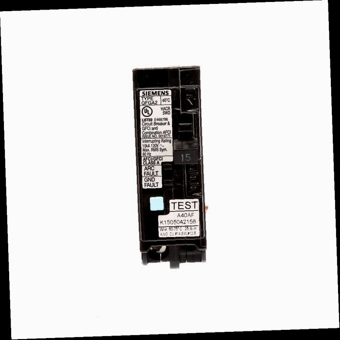 Circuit Breaker 15-Amp Function-Circuit AFCI/GFCI Dual