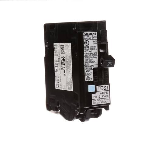 Circuit Breaker 20 Amp Circuit AFCI/GFCI Dual Function