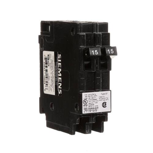 Circuit Breaker 15 Amp Pole Circuit Tandem Single Type QT