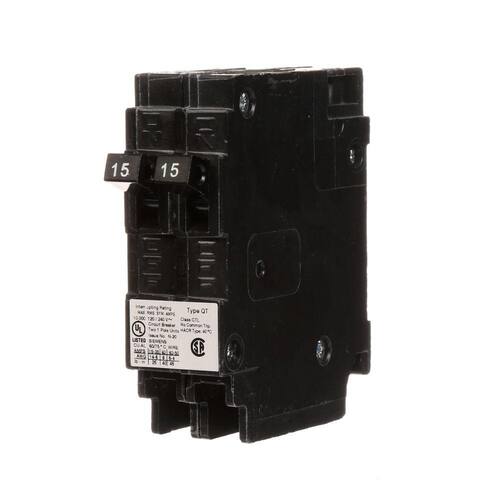 Circuit Breaker 15 Amp Pole Circuit Tandem Single Type QT