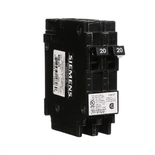 Circuit Breaker 20 Amp Pole Circuit Tandem Single Type QT