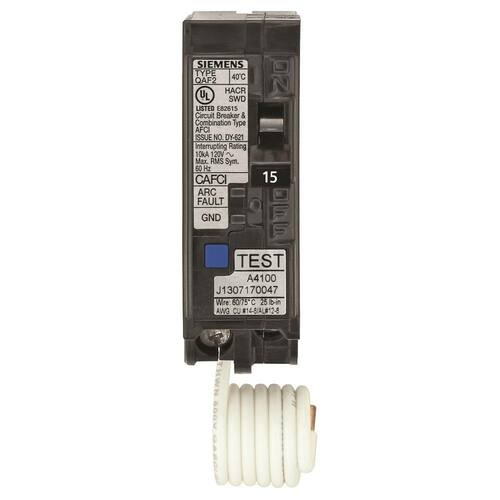 Circuit Breaker 15 Amp 1 in. Single-Pole Circuit Combination AFCI RBPU