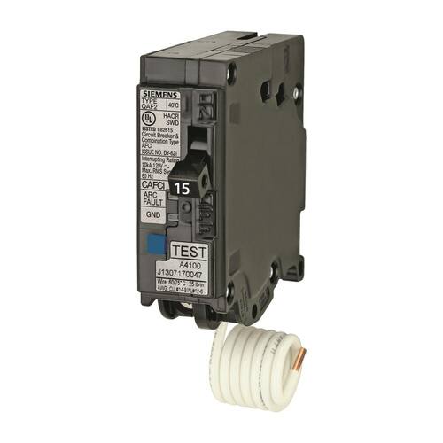 Circuit Breaker 15 Amp 1 in. Single-Pole Circuit Combination AFCI RBPU