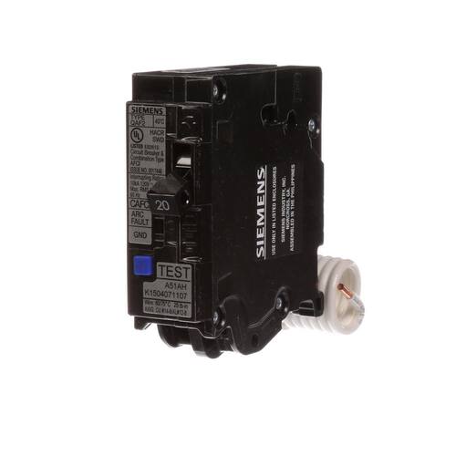 Circuit Breaker 20 Amp 1 in. Single-Pole Circuit Combination AFCI