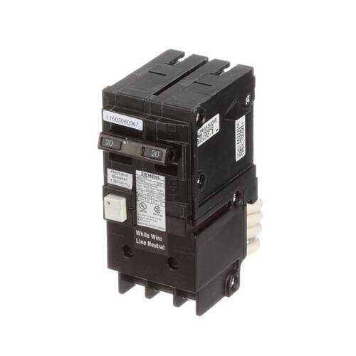 Circuit Breaker 20 Amp Pole Circuit Double Type QPF2 GFCI