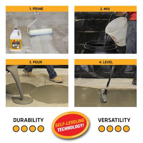 Self-Leveling Concrete Powder (50 lb.) Gray