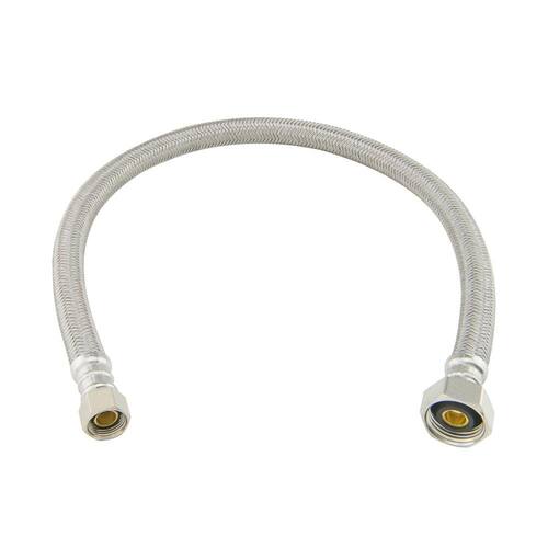 Braided Polymer Faucet Supply Line, 3/8 in. Compression x 1/2 in. FIP x 20 in.