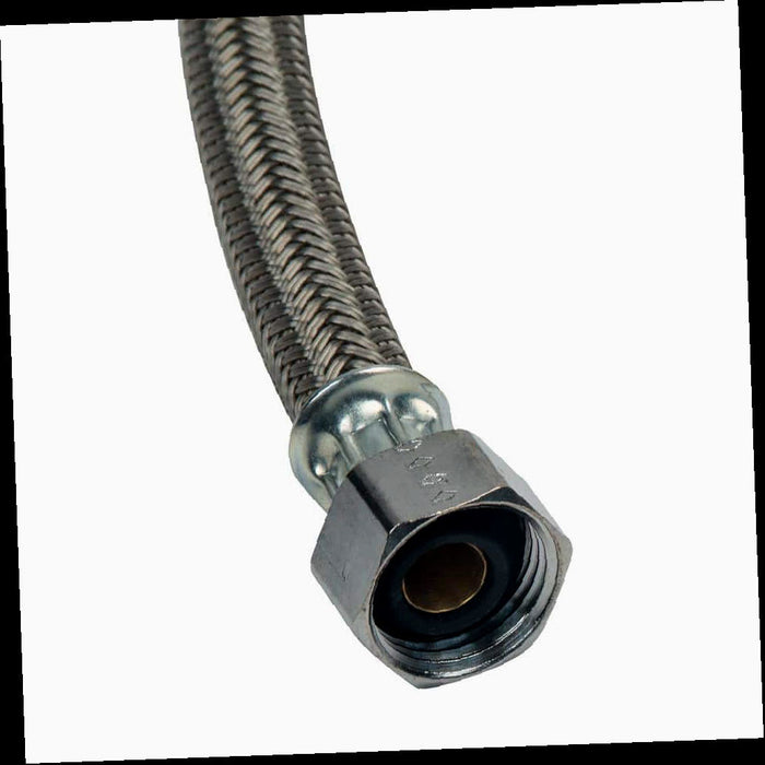 Braided Polymer Faucet Supply Line, 3/8 in. Compression x 1/2 in. FIP x 30 in.
