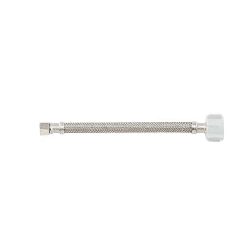 Braided Polymer Toilet Supply Line COMP x BC 3/8 in. x 7/8 in. x 9 in Brass PSI-125