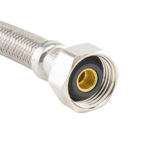 Braided Polymer Faucet Supply Line COMP x FIP 1/2 in. x 1/2 in. x 30 in Brass PSI-125