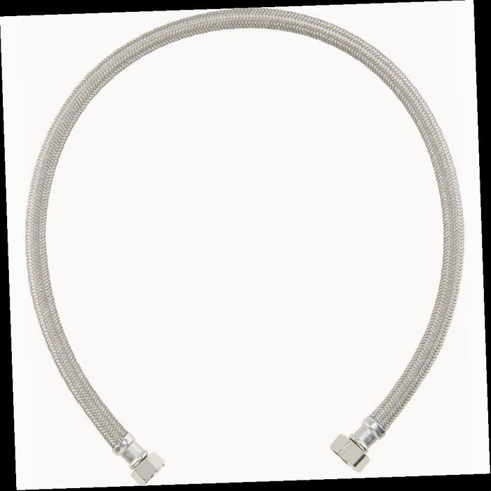 Braided Polymer Faucet Supply Line, 1/2 in. Compression x 1/2 in. FIP x 30 in.