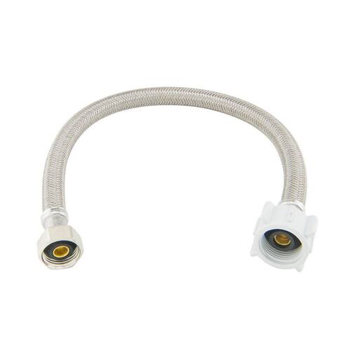 Braided Polymer Toilet Supply Line FIP x BC 1/2 in. x 7/8 in. x 16 in Brass PSI-125