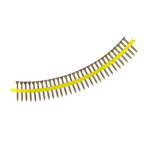 #9 Collated Subfloor Screw 2 in. T25 6-Lobe, Flat Head, Strong-Drive WSV, Yellow Zinc (1000-Pack)