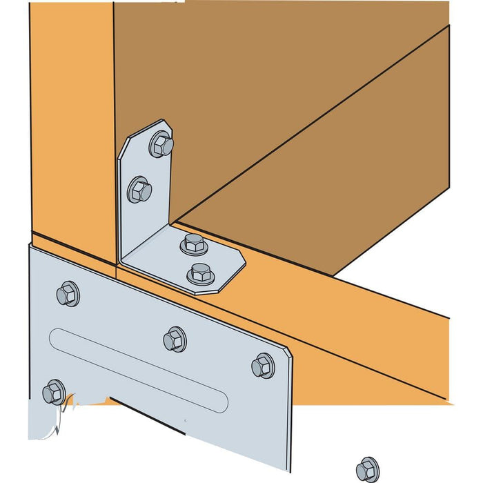 Corner Brace 2 in. x 1-1/2 in. x 1-3/8 in Strong-Tie Angle Galvanized L-Angle 4