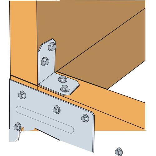 Corner Brace  2 in. Angle ZMAX Galvanized