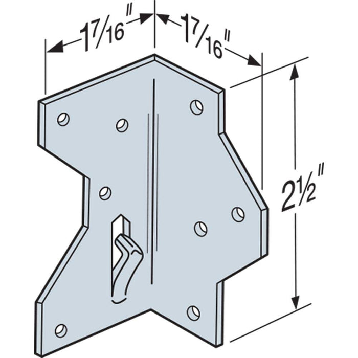 Corner Brace 1-7/16 in. x 2-1/2in Strong-Tie Framing Angle Galvanized Framing Angle 5