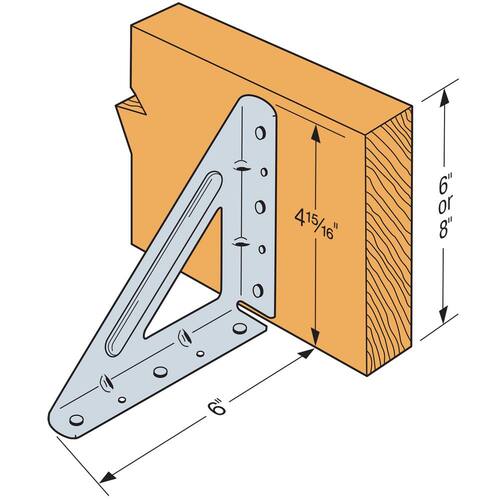 Corner Brace 4-15/16 in. Angle Galvanized