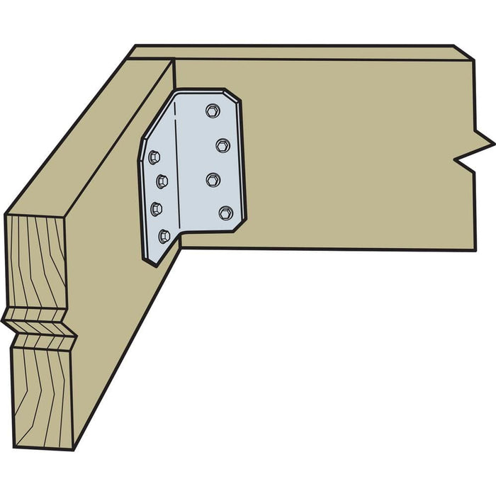 Corner Brace  2 in. x 6 in. ML26Z 12-Gauge ZMAX Galvanized Medium L Angle 