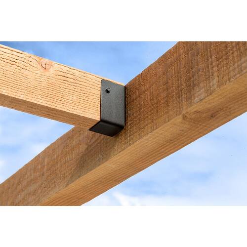 Joist Hanger 2x4 in. Concealed-Flange ZMAX Outdoor Accents Light  Black