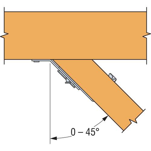 Jack Hanger 2x6 in. Face-Mount ZMAX LSSJ Right Light Slopeable/Skewable