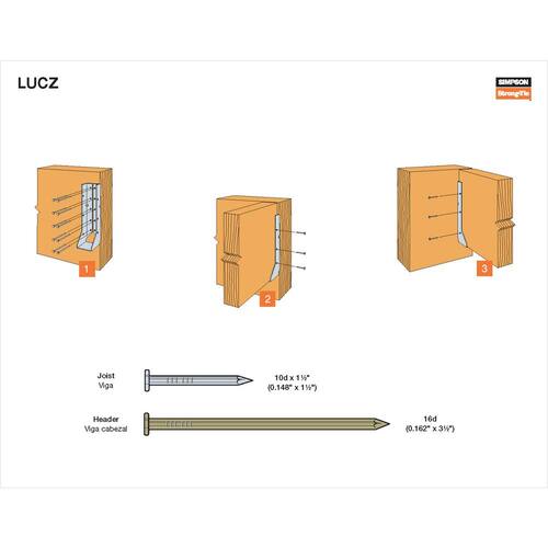 Joist Hanger 2x10 in. Face-Mount ZMAX Galvanized LUC