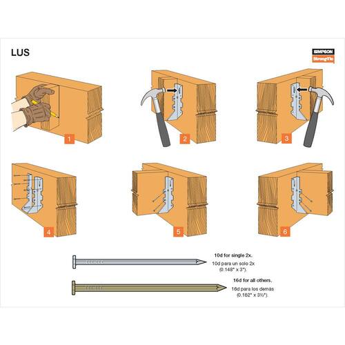 Joist Hanger 2x6 in. Face-Mount Galvanized LUS