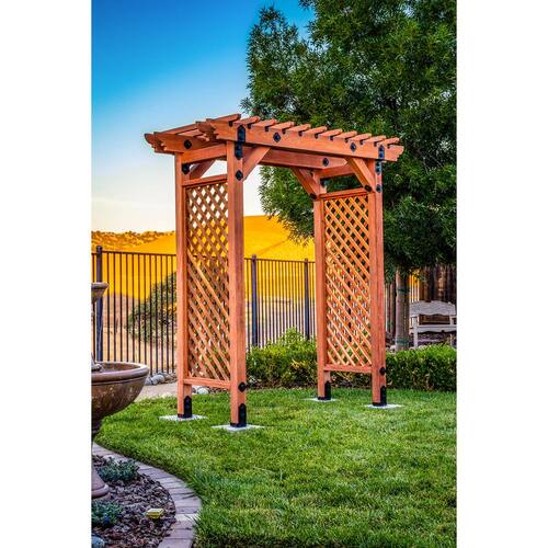 Outdoor Accents Mission Collection Black Powder-Coated Deck Joist Tie for 2x Nominal Lumber, 3 in. ZMAX