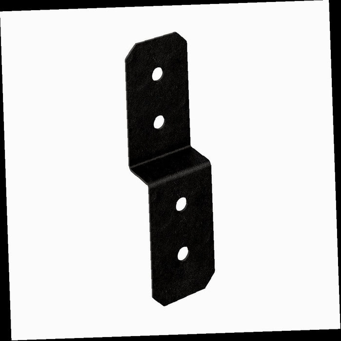 Outdoor Accents Avant Collection Black Powder-Coated Deck Joist Tie for 2x Nominal Lumber, 3 in. ZMAX