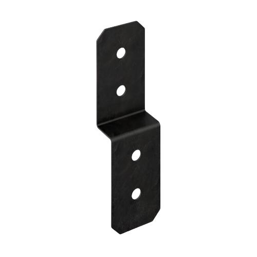 Outdoor Accents Avant Collection Black Powder-Coated Deck Joist Tie for 2x Nominal Lumber, 3 in. ZMAX