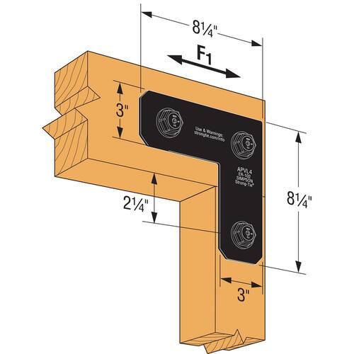 Metal Strap L Strap  ZMAX Galvanized 12-Gauge Black