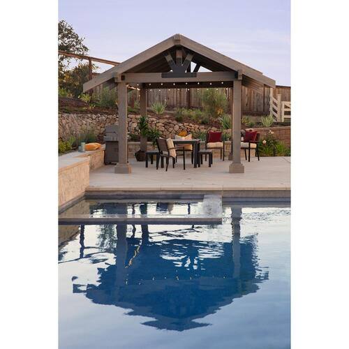 Outdoor Accents Avant Collection ZMAX, Black Powder-Coated L Strap for 6x6 Lumber