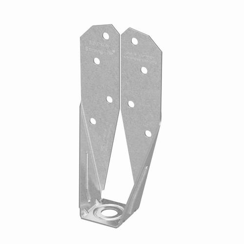 DTT ZMAX Deck Tension Tie for 2x Nominal Lumber with Screws (2-Pack), 1-1/2 in. SDS, , Galvanized