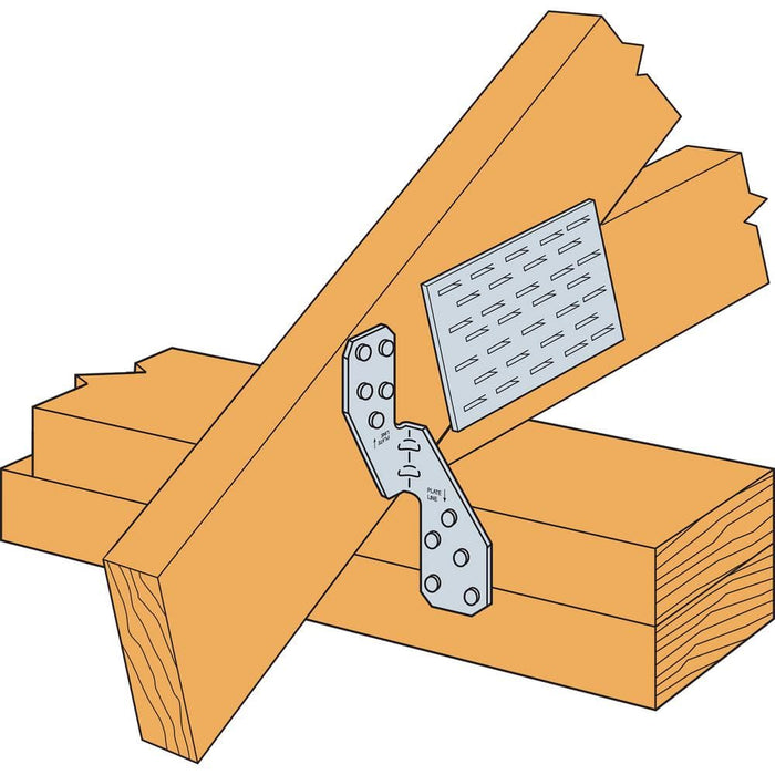 Metal Strap H2.5AZ 18-Gauge ZMAX Galvanized Hurricane Tie 