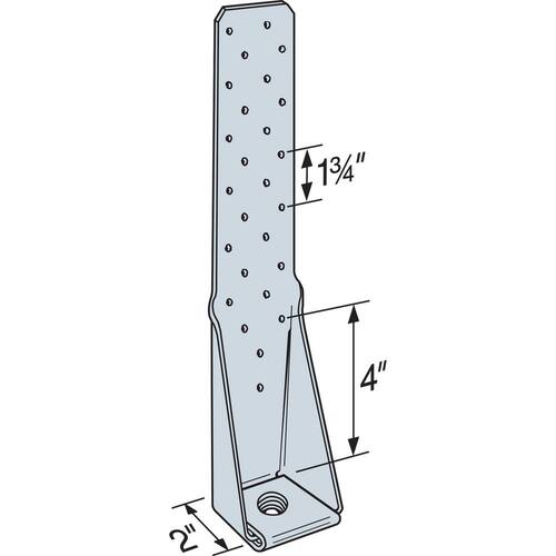 HTT Heavy Tension Tie, 16 in. 11-Gauge, 11-Gauge, Galvanized