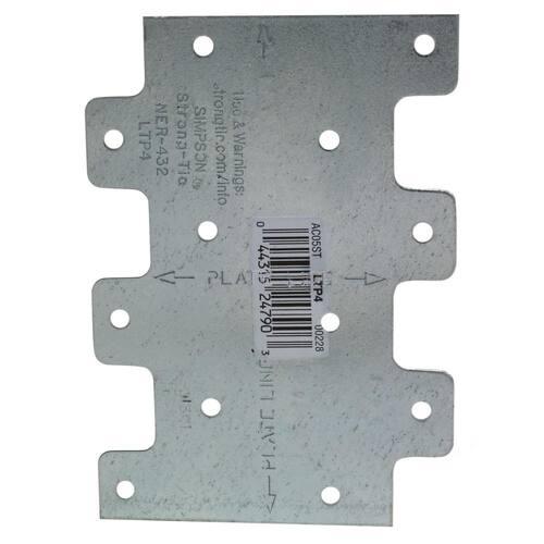 LTP Lateral Tie Plate, 3 in. x 4-1/4 in. Galvanized, , Galvanized