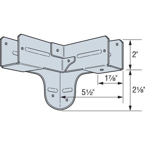 Metal Strap Rigid Tie Corner  ZMAX Galvanized 18-Gauge RTC