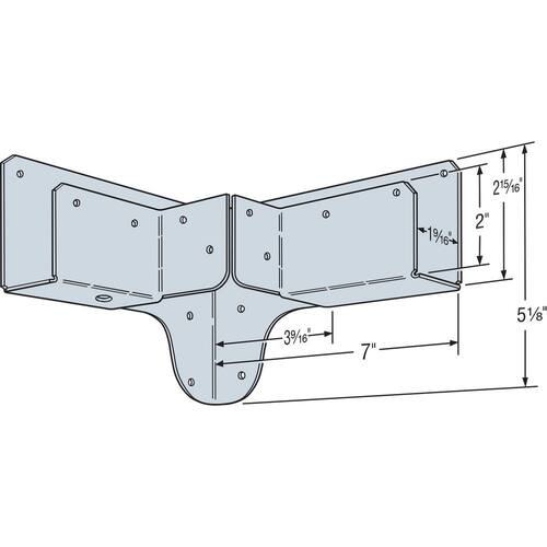 Metal Strap Rigid Tie Corner  Galvanized 18-Gauge RTC