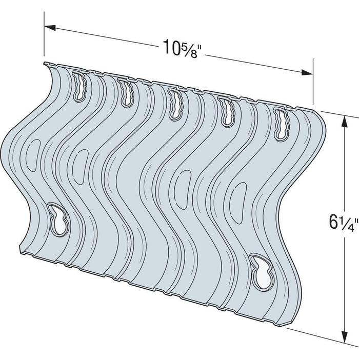 Nail Plate 10-5/8 in. x 6-1/4 in. Strong-Tie Universal Retro Foundation Plate Galvanized URFP 4